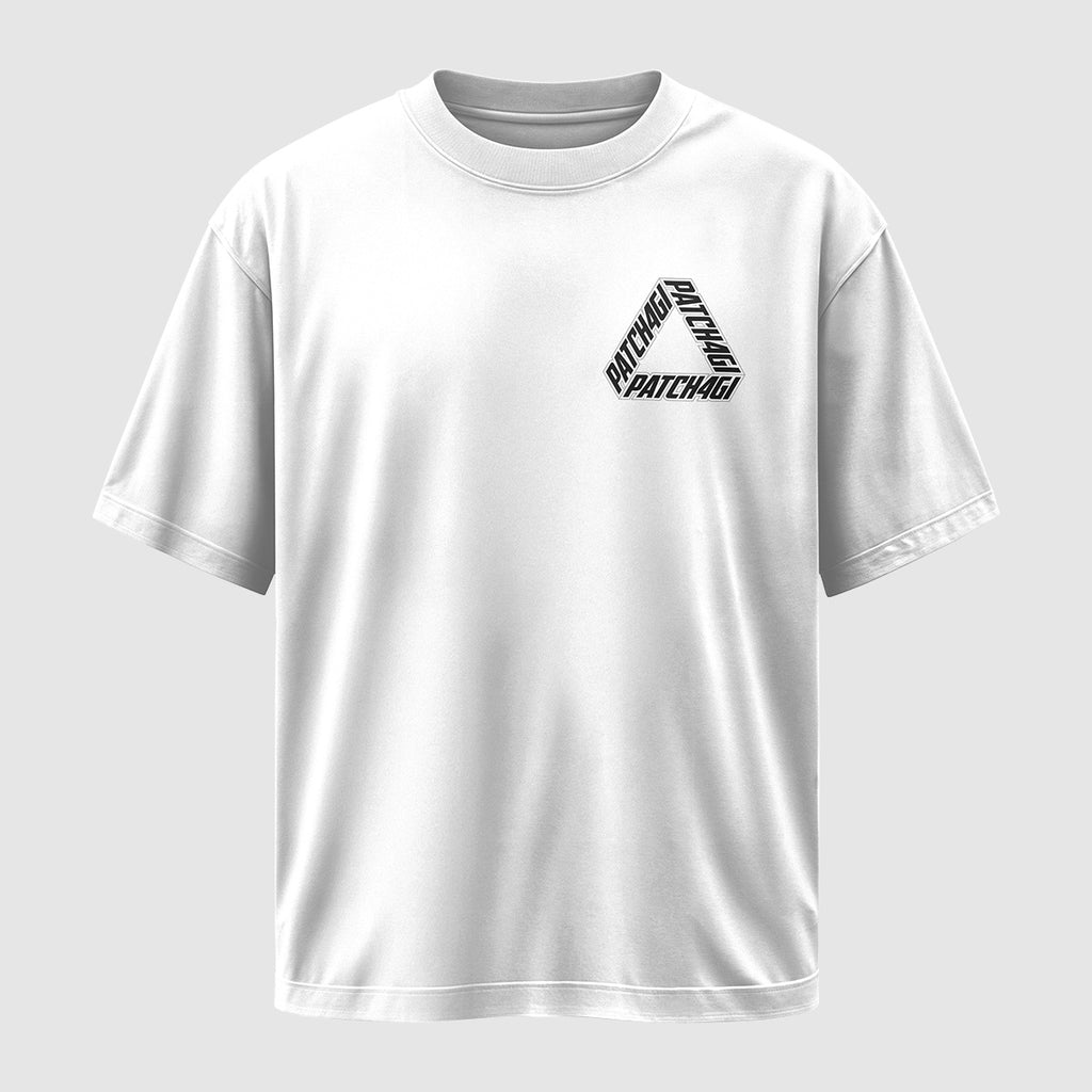 Camiseta algodón logo triángulo