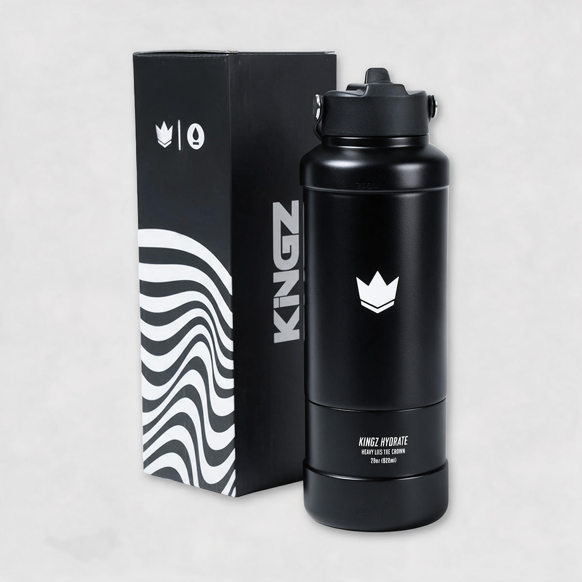 Kingz Hydrate Bottle Negra
