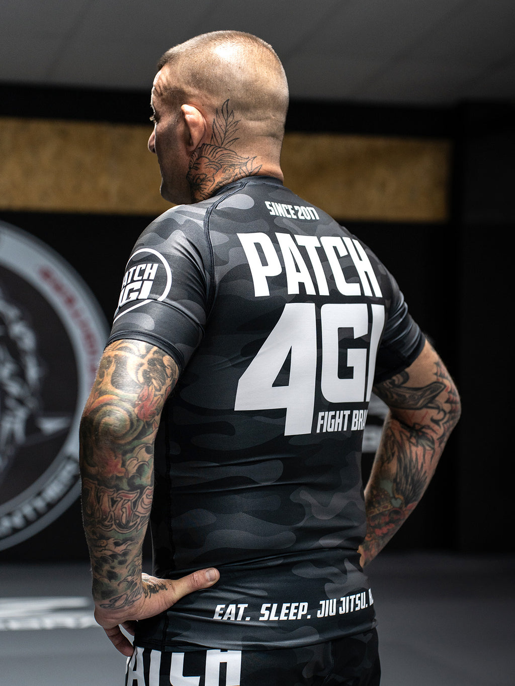 Rashguard Camuflaje Negro