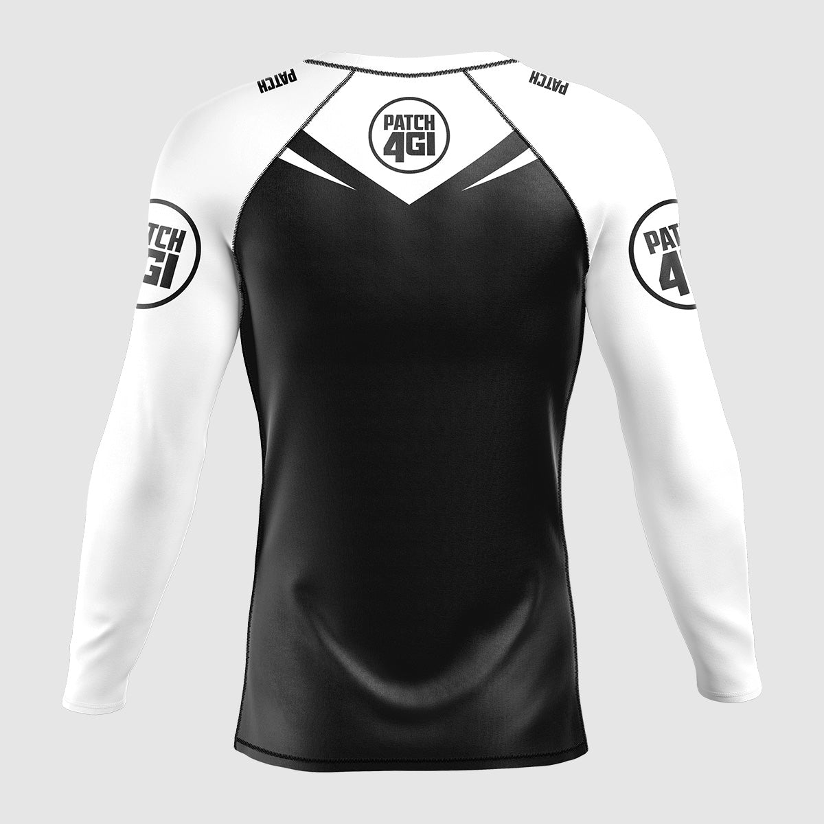 Rashguard Comp Largo Blanco/Negro